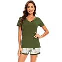 WiWi Bamboo Viscose Womens Pajamas Cooling Sleepwear for Hot Flashes S-4X