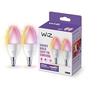 wiz tunable white amp colour e14 led lamp interior lighting pack of 2