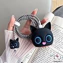 3D Silicone Charger Case | 360° Protection | Fits iPhone 18W &amp; 20W Adapter | Black Cat Design | Anti-Dust &amp; Scratch-Resistant | Cable Protector Included