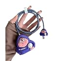 Cute 3D Silicone 360 Protection Charger Case Cover Compatible for i-Phone 18W - 20W Charger, Stylish Spiral Cable Protective Cover for i-Phone Charger 18W-20W (STYLExPATRICKK) Multicolor