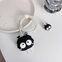 Cute 3D Silicone 360 Protection Charger Case Cover Compatible For I-Phone 18W-20W Charger,Stylish Spiral Cable Protective Cover For I-Phone Charger 18W-20W (2-Eyes-F),Multicolor