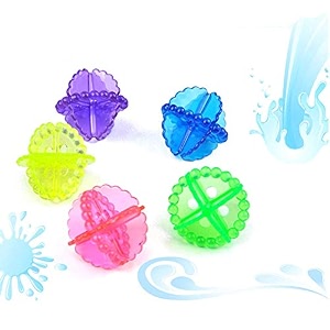 wizart creation laundry ballsdryer balls reusable washing machine ball fabric softener clothes cleaning helper cleaner random color4 pice