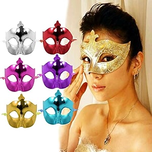 wizme set of 6 face eye maskcolorful maskbirthdayhalloweenx mas partieseye mask for kidsbirthday theme party decoration suppliesreturn gifts