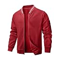 Wizoat Mens Casual Jacket Lightweight Varsity Bomber Jacket With Zipper