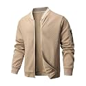 Wizoat Mens Casual Jacket Lightweight Varsity Bomber Jacket With Zipper