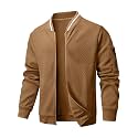 Wizoat Mens Casual Jacket Lightweight Varsity Bomber Jacket With Zipper