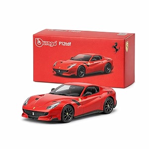 wizplex bburago official licensed ferrari f12tdf 164 scale die cast metal toy car with sealed body casting - collectible miniature model for display and gifting ages 3 and up