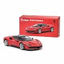 Wizplex Bburago Official Licensed Ferrari SF90 Stradale 1:64 Scale Die Cast Metal Toy Car with Opening Front Doors - Collectible Miniature Model for Display and Gifting, Ages 3 and Up