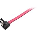 Wizzo 1.5GB/s, 3GB/s, 6GB/s Right Angle 90 Degree L Shape SATA III /SATA 3 Data Cable with Locking Latch for Internal Hard Disk Drive HDD, SSD & DVD Writer - Black