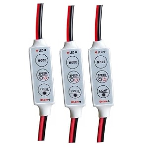 wizzo 3 pieces 5 speed amp 6 modes led strip light flasher blinker strip controller for led module  led strip  rice light  neon light