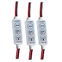 Wizzo {3 Pieces) 5 Speed & 6 Modes LED Strip Light Flasher Blinker Strip Controller for LED Module | Led Strip | Rice Light | Neon Light