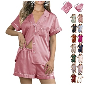 WJing Yi Jia Womens 3Pcs Floral Pajamas
