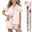 WJing Yi Jia Womens 3Pcs Floral Pajamas