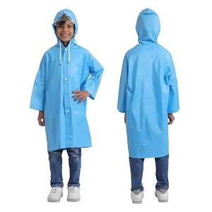 WKLOUYHE Rainwear Boys Raincoat Hood Raincoat Kids