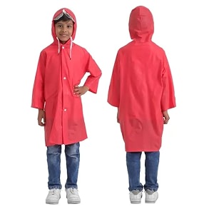 WKLOUYHE Rainwear Boys Raincoat Hood Raincoat Kids