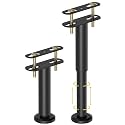 Wlrrcwdttc 2 Pcs Adjustable Height Bed Support Legs 5.9-10.5 inch, Bed Frame Center Support Legs for Bed Frame/Bed Center Slat/Furniture,Heavy Duty Metal Bed Replacement Legs Bed Slats Support Legs