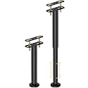 Wlrrcwdttc 2 Pcs Adjustable Height Bed Support Legs 10-17 inch, Bed Frame Center Support Legs for Bed Frame/Bed Center Slat/Furniture, Heavy Duty Metal Bed Replacement Legs Bed Slats Support Legs