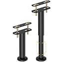 Wlrrcwdttc 2 Pcs Adjustable Height Bed Support Legs 7.08-12.6 inch, Bed Frame Center Support Legs for Bed Frame/Bed Center Slat/Furniture, Heavy Duty Metal Bed Legs Replacement Bed Slats Support Legs