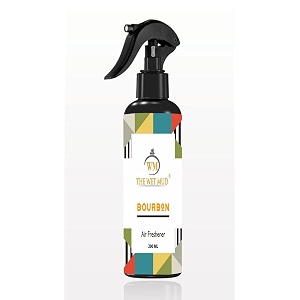 bourbon home air freshener spray 200 ml - best refreshing spray for home amp office  soothing fragrance