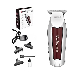 wmark ng-310 hair liner for menclipper t blade trimmerprofessional cordless zero gapped outlining for barberswith 63006800 rpm dual motor0mm balding shape up edger beardruntime 150 minmaroon