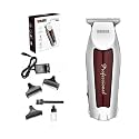 WMARK NG-310 Hair Liner For Men,Clipper T Blade Trimmer,Professional Cordless Zero Gapped Outlining For Barbers,With 6300/6800 RPM Dual Motor,0Mm Balding Shape Up Edger Beard,Runtime 150 Min,Maroon