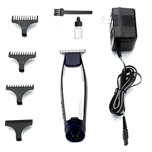 wmark ng-999 pro li outliner cordless t blade hair clipper professional 01 gapped outlining for barbers 01mm balding shape up runtime 90 min blue - women