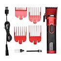 WMARK Professional Zero Gapped Hair Clipper Digital Display Self Sharpening Blade 6500/7000 RPM 2 speed Magnetic Motor 4 Guide Comb Taper Lever Adjustment Runtime 240 min 2000 mAh Battery, Model 13