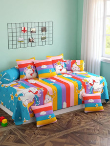wmk polycotton cartoon diwan set