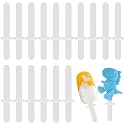 WMKGG 16 PCS Popsicle Plastic Sticks Reusable,Ice Pop Sticks
