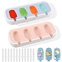 WMKGG Popsicle Silicone Molds for Kids, 2 PCS Ice Pop Molds