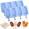 WMKGG Popsicle Silicone Molds Set, 2 PCS Ice Cream Cakesicles Molds