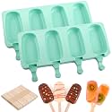 WMKGG Popsicle Silicone Molds Set, 2 PCS Ice Cream Cakesicles Molds