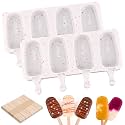 WMKGG Popsicles Molds,2 PCS Ice Cream Cake Pop Cakesicle Silicone Mold