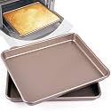 WMKGG Set of 2 Toaster Cookie Sheets Baking Pan,11 Inch Oven Tray