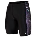 WMX Compression Men's Shorts Tights (Nylon& Polyster) Skins for Gym, Running, Cycling, Swimming, Basketball, Cricket, Yoga, Football, Tennis, Badminton & More (M, Lines)