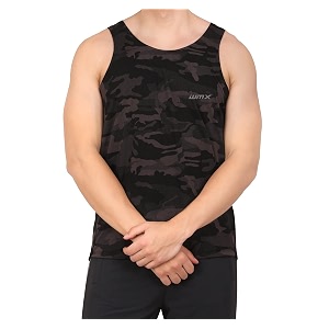 wmx sleeveless army print sports vest camouflage