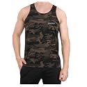 WMX Sleeveless Army Print Sports Vest Camouflage
