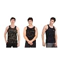 WMX Sleeveless Army Print Sports Vest Camouflage
