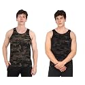 WMX Sleeveless Army Print Sports Vest Camouflage