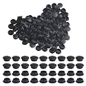 WMYCONGCONG 300 PCS 1/2" Black Plastic Hole Plugs, Round Drill Hole Plug, Shelf Cap Cabinet Hole Cover Cupboard Shelf Pegs for Cabinet Cupboard Shelves