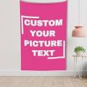 Wmzbhswj Custom Tapestry Personalized Customized Backdrop with Picture Custom Wall Tapestry for Bedroom (40x60 inch Vertical)