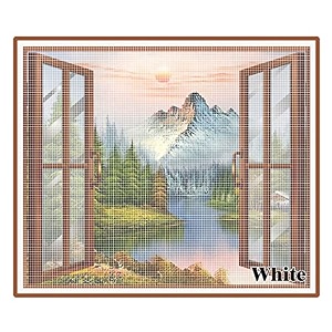 fiberglass pre stitched window mosquito net with self adhesive hook tapcolor-white size180cmx180cm7086inchx7086inch590ftx590ft insect mosquito net for window-ready to use net