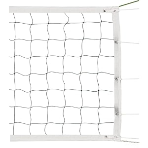 sports nets volleyball net standard size 32ft x 3ft for sports tournament training practice and funfour sided tape black