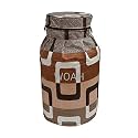 Woah LPG Gas Cylinder Cover – Dustproof, Stain-Resistant, PVC Coated Polyester, Blue Leaf Design, Fits Standard Size (Pack of 1)