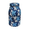 Woah LPG Gas Cylinder Cover – Dustproof, Stain-Resistant, PVC Coated Polyester, Blue Leaf Design, Fits Standard Size (Pack of 1)