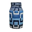 Woah LPG Gas Cylinder Cover – Dustproof, Stain-Resistant, PVC Coated Polyester, Blue Leaf Design, Fits Standard Size (Pack of 1, Blue Box)