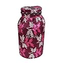 Woah LPG Gas Cylinder Cover – Dustproof, Stain-Resistant, PVC Coated Polyester, Blue Leaf Design, Fits Standard Size (Pack of 1, Purple Leaf)