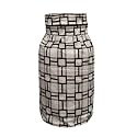Woah LPG Gas Cylinder Cover – Dustproof, Stain-Resistant, PVC Coated Polyester, Blue Leaf Design, Fits (Red Block, Pack of 1)