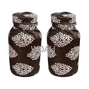 woah lpg gas cylinder cover coffee embroider pack of 2