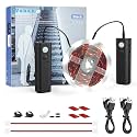 WOBANE Dual Motion Sensor Light Strip, Rechargeable 16.4ft White LED Lights